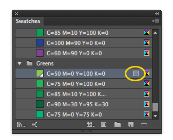 Illustrator Swatches panel Illustrator Swatches panel