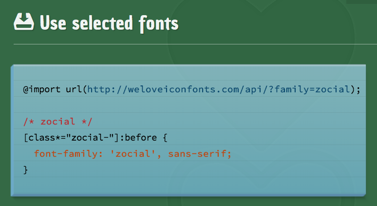 We Love Icon Fonts