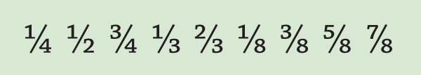 extended fractions