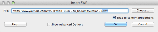 Adding the SWF extension to a YouTube Video Adding the SWF extension to a YouTube Video