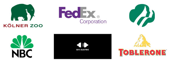 Negative space logos Negative space logos