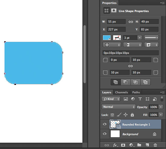 Photoshop CC Rounded Corner Rectangles