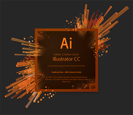 Illustrator CC splash screen Illustrator CC splash screen