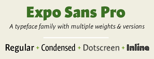 Expo Sans Pro typeface